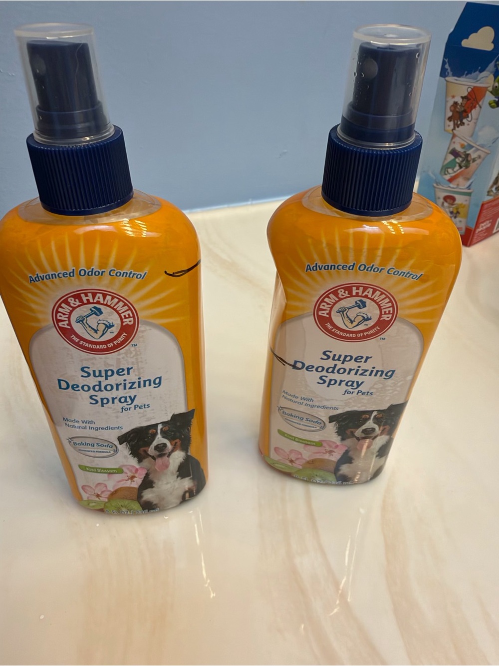Arm & Hammer Dog Super Deodorizing Spray Kiwi Blossom Scent - partially used.